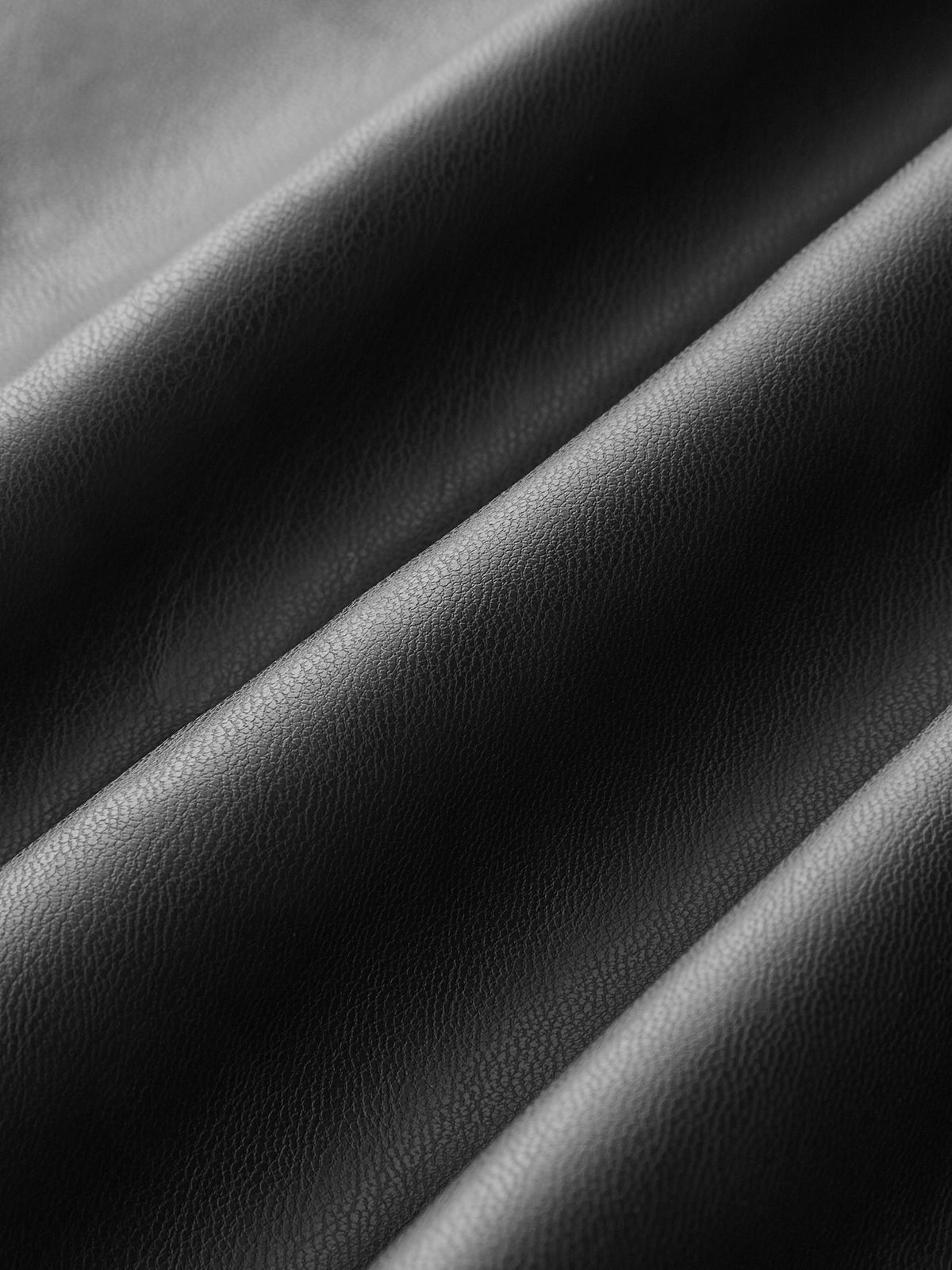Jupe Midi en Similicuir Taille Haute avec Fente – vue 4