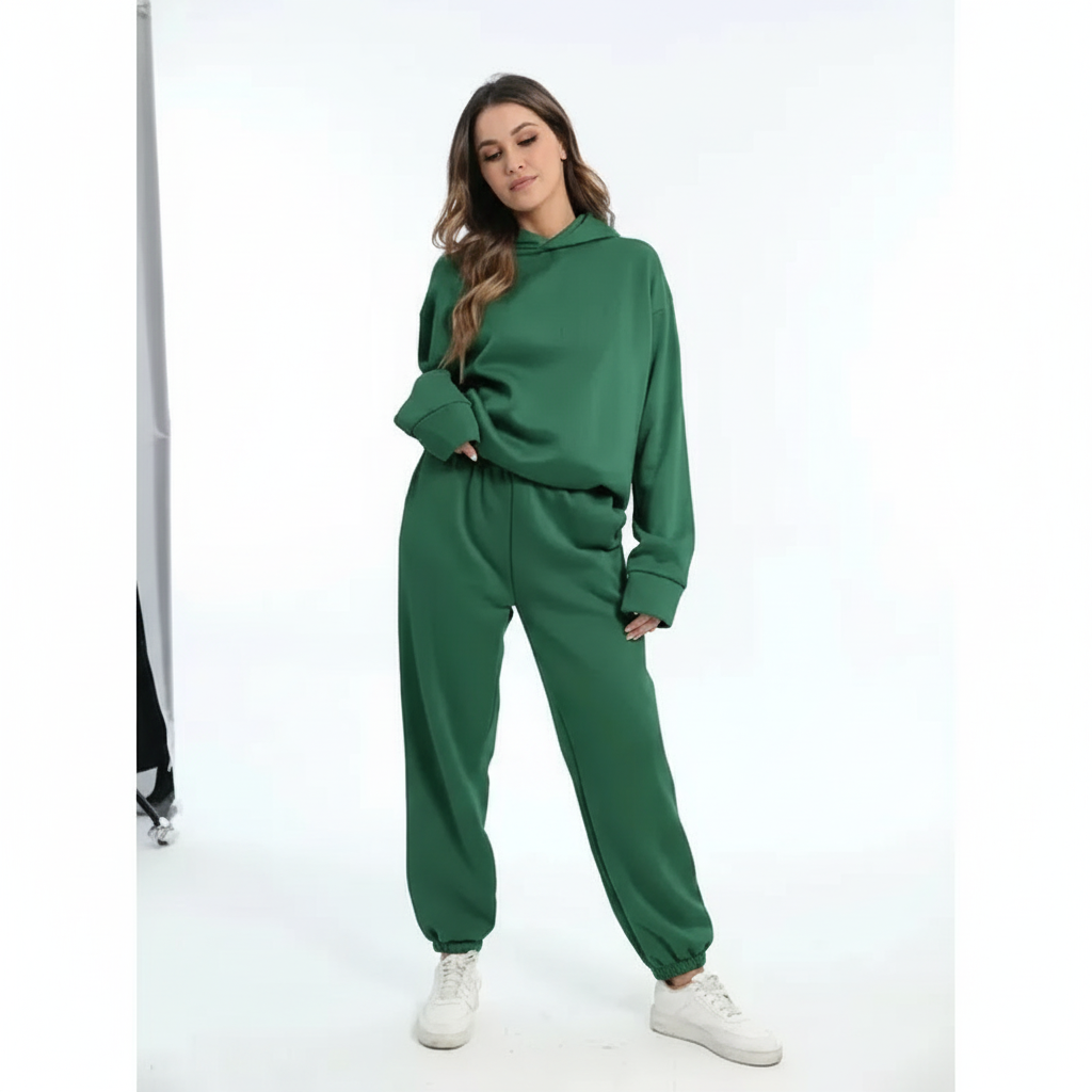 Ensemble Sweat à Capuche et Jogging en Polaire – vue 3