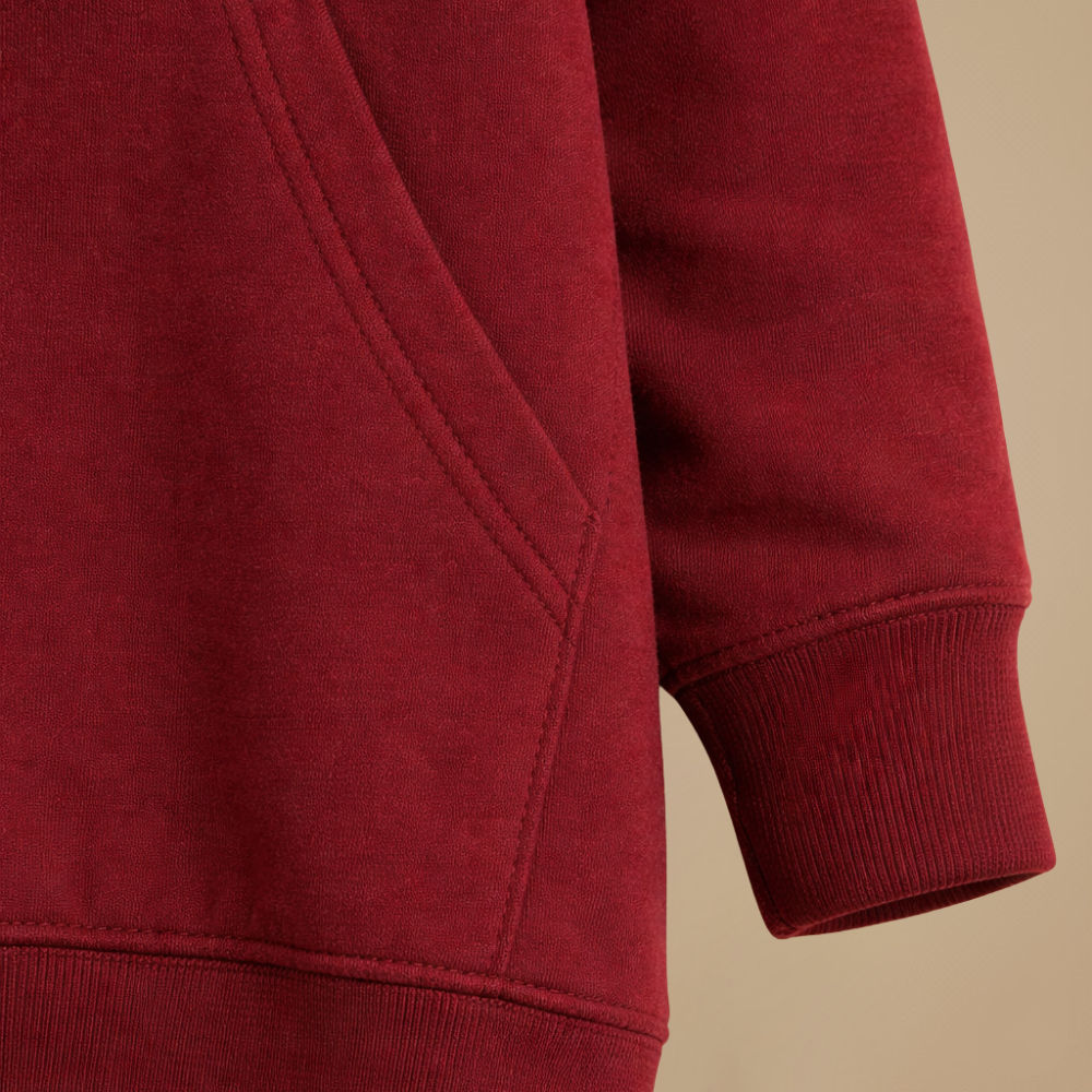 Robe Sweat Courte à Capuche et Poche Kangourou – vue 5