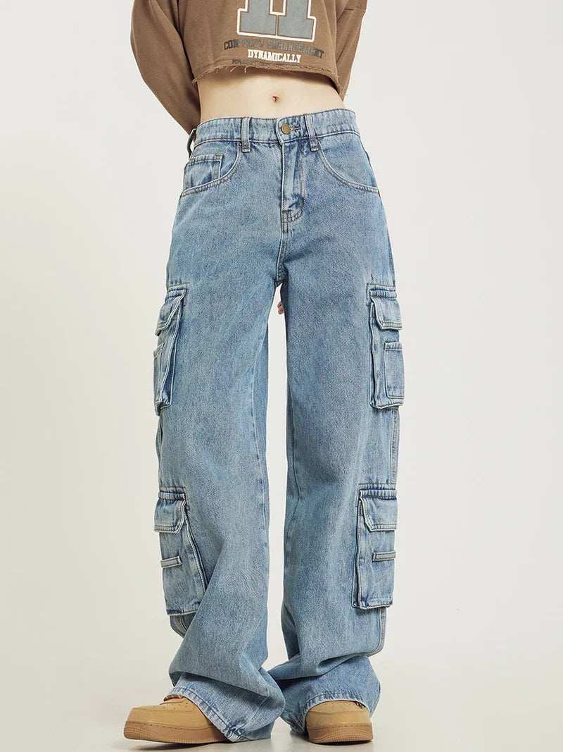 Jean Cargo Wide Leg Taille Haute – vue 3