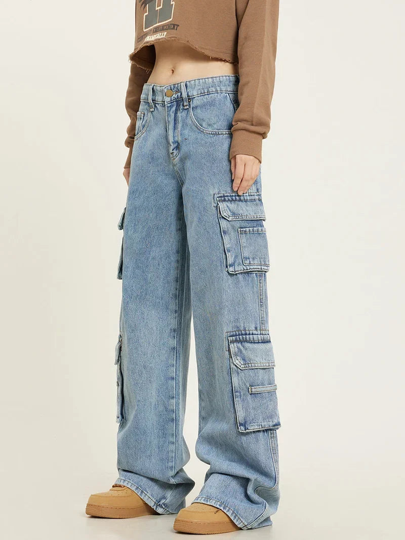 Jean Cargo Wide Leg Taille Haute – vue 4