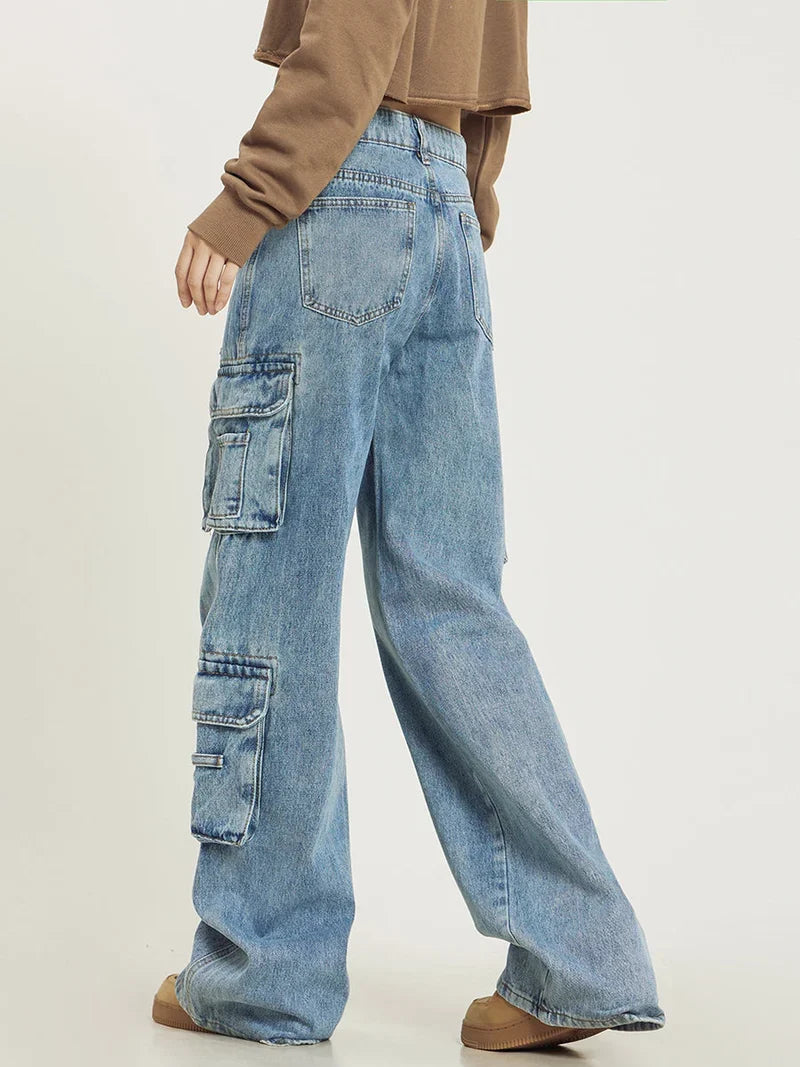 Jean Cargo Wide Leg Taille Haute – vue 5