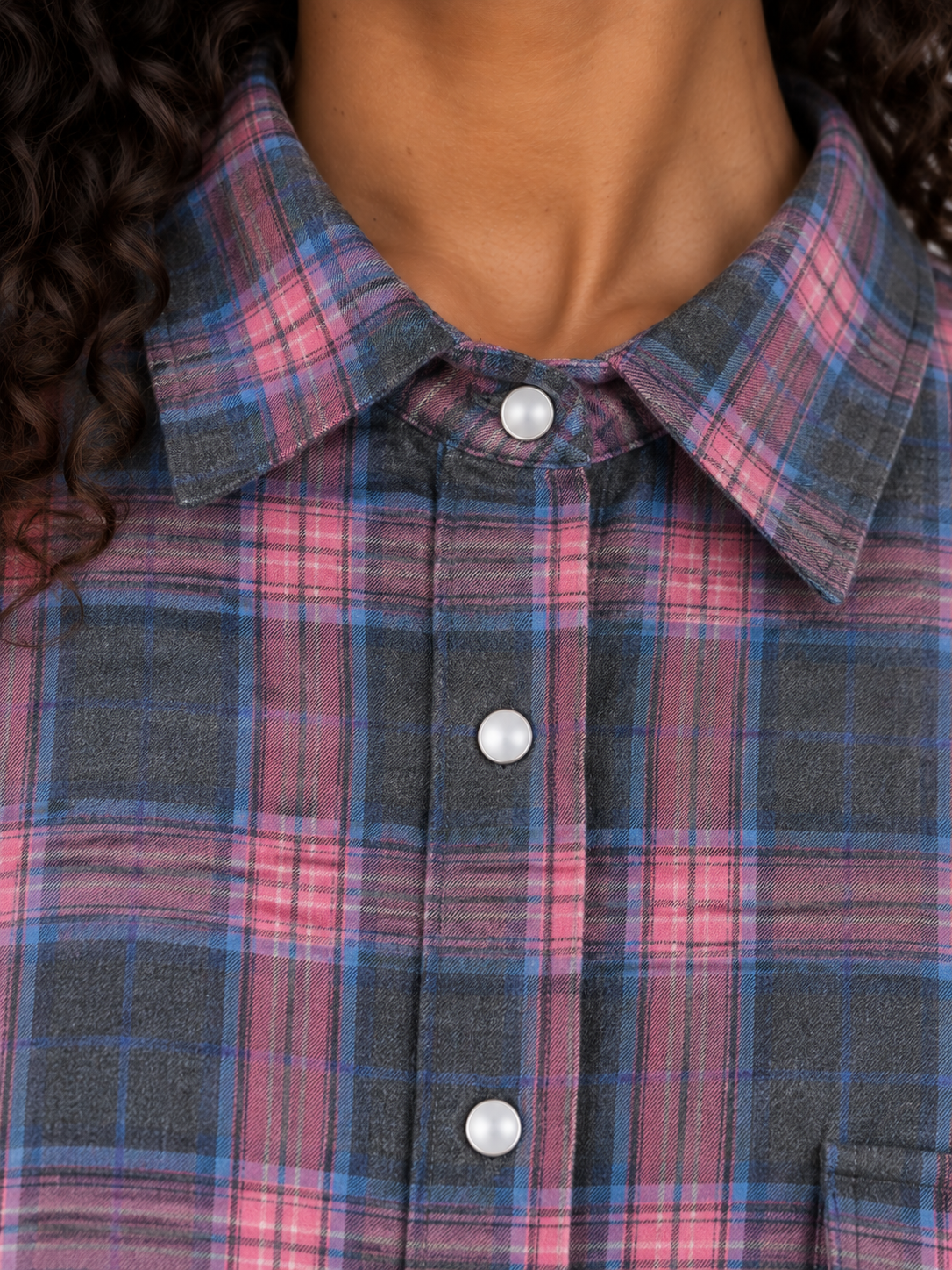 Chemise Longue Oversize à Carreaux – vue 3