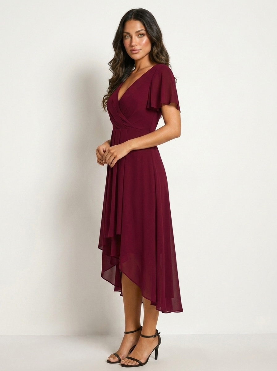 Robe Midi en Dentelle Doublée – vue 5