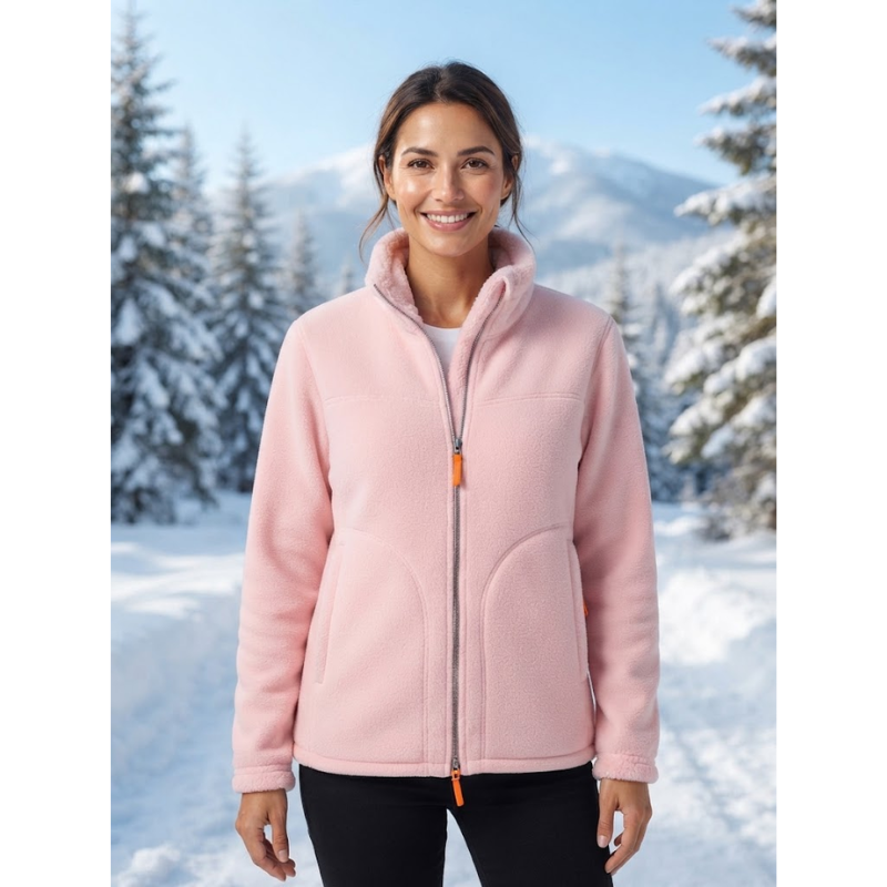 Veste Polaire Réversible Zippée Col Montant – vue 2